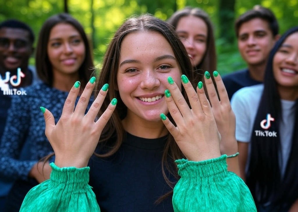 Green Nail Theory Explained: The Viral Gen Z Trend for Wealth and Inner Peace