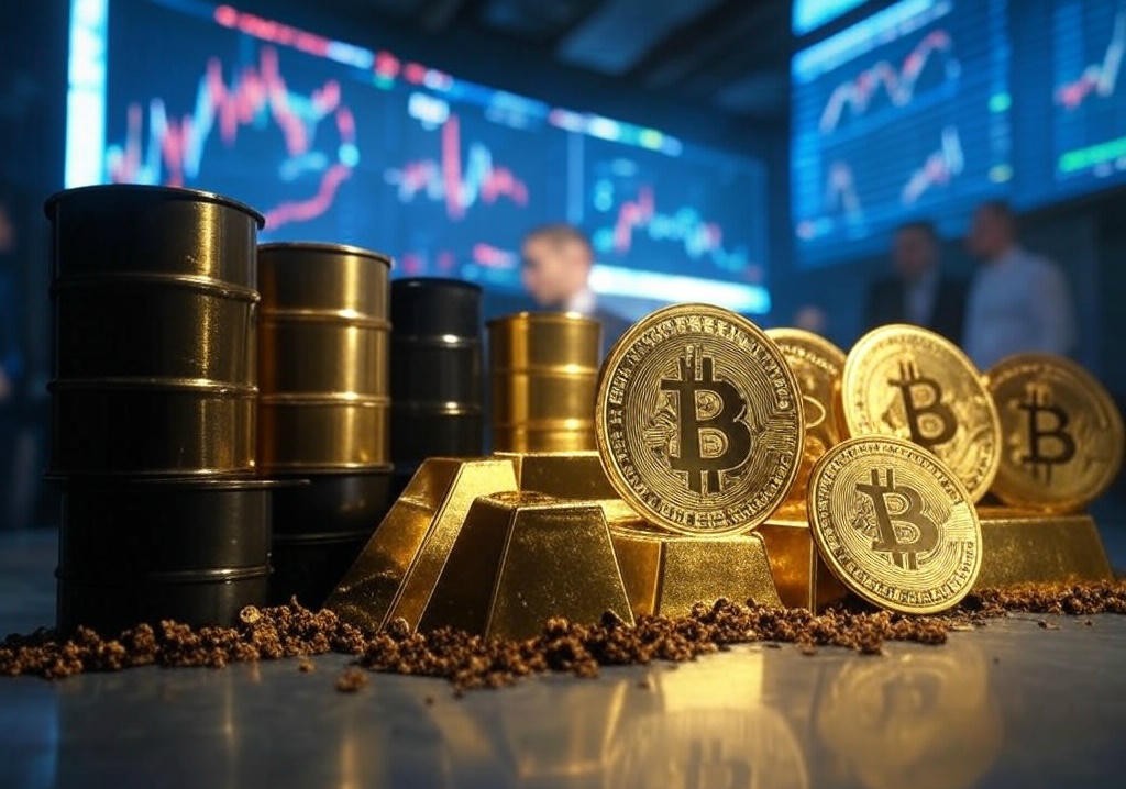 Commodities and Crypto: Oil, Gold, and Bitcoin Surge Amid Global Shifts