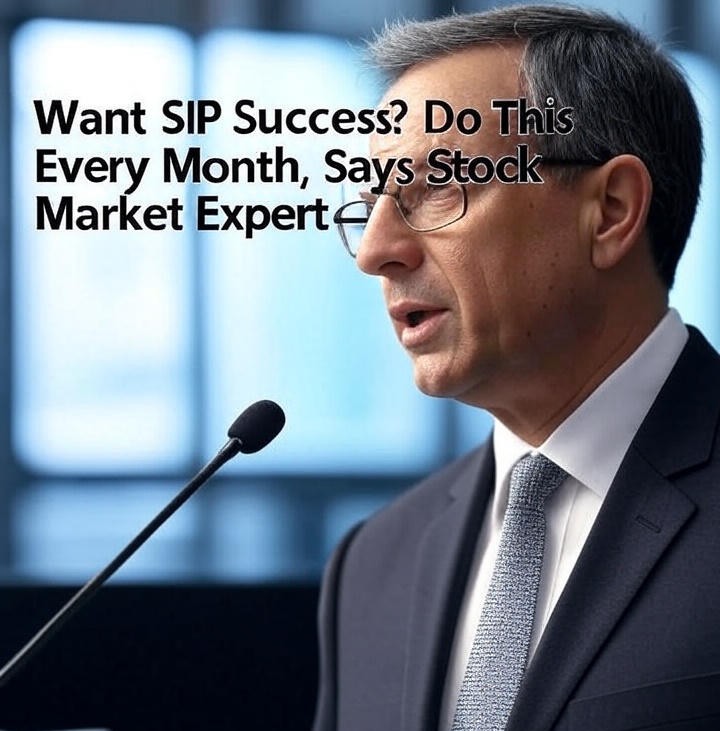 Want SIP Success? Do This Every Month, Says Stock Market Expert