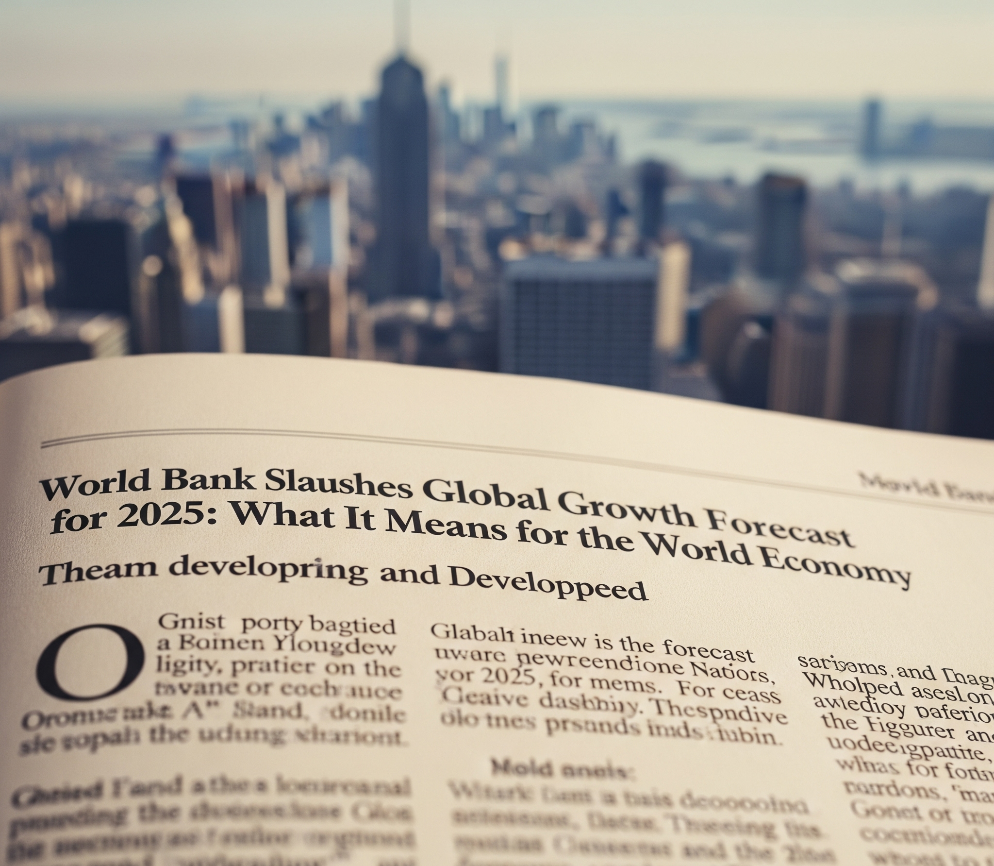 World Bank Slashes Global Growth Forecast for 2025: What It Means for the World Economy